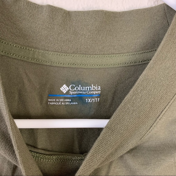 Columbia graphic cropped long sleeves sweatshirt women’s Size 1X - Picture 5 of 6